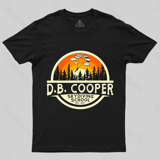 D B Coopers Skydiving School Portland Oregon T-Shirt - Geeksoutfit