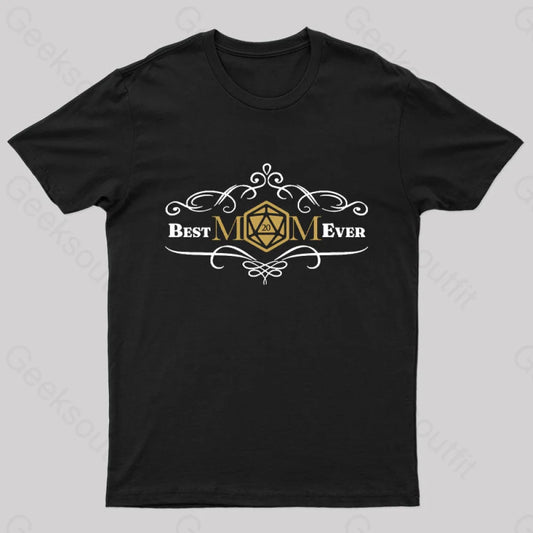 D&D Best Mom Ever Geek T-Shirt Black / S