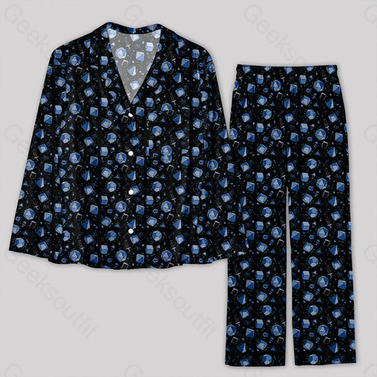 D&D Dice And Death Pajamas Set S / Geekpj0052 Yc