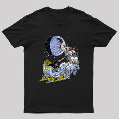 Christmas Darth Vader Santa's Sleigh T-Shirt