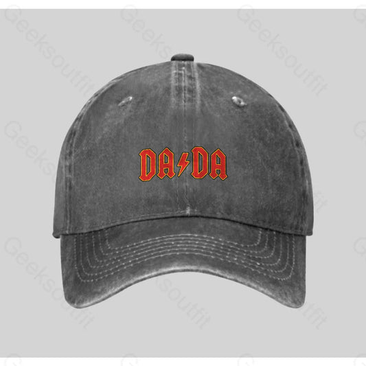 Dada Washed Vintage Baseball Cap Grey