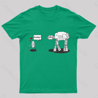 Daddy Robot Nerd T-Shirt Black / S