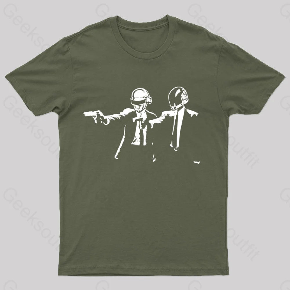 Daft Punk T-Shirt Army Green / S