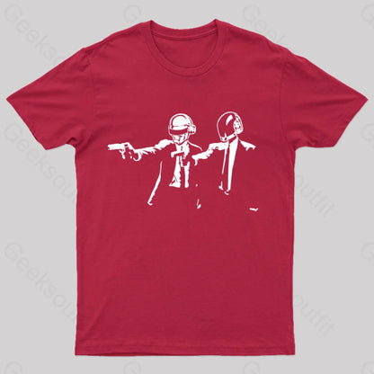 Daft Punk T-Shirt Red / S