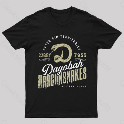 Dagobah Dragonsnakes Empire Strikes Back T-Shirt Black / S