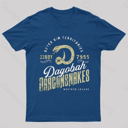 Dagobah Dragonsnakes Empire Strikes Back T-Shirt Navy / S