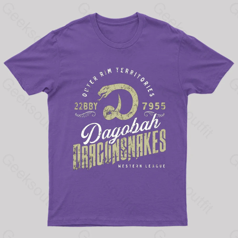 Dagobah Dragonsnakes Empire Strikes Back T-Shirt Purple / S