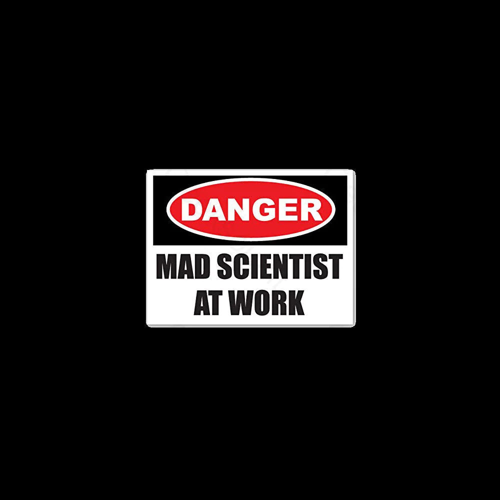 Danger Mad Scientist At Work Nerd T-Shirt