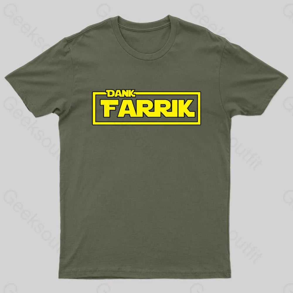 Dank Farrik Nerd T-Shirt Army Green / S