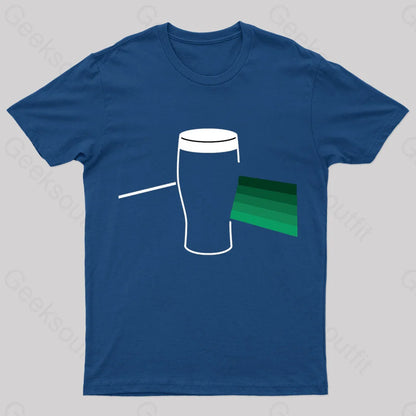 Darkside Of The Pint Nerd T-Shirt Navy / S