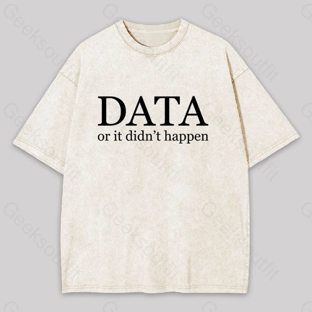 Data Or It Didn’t Happen Washed T-Shirt Apricot / S