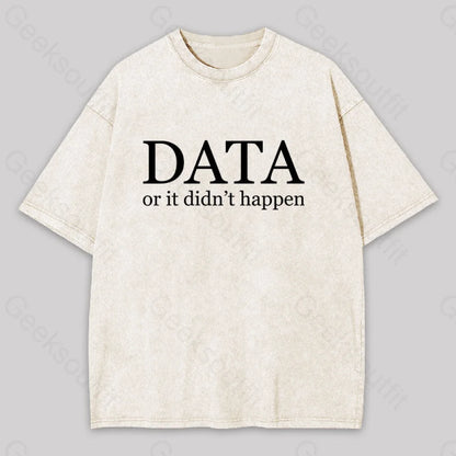 Data Or It Didn’t Happen Washed T-Shirt Apricot / S