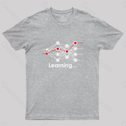 Data Science Neural Network Learning Machine Geek T-Shirt Grey / S