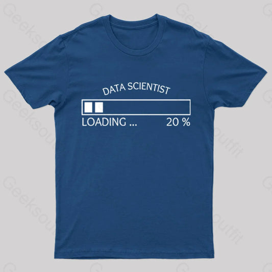 Data Scientist Loading 20 % Nerd T-Shirt Navy / S