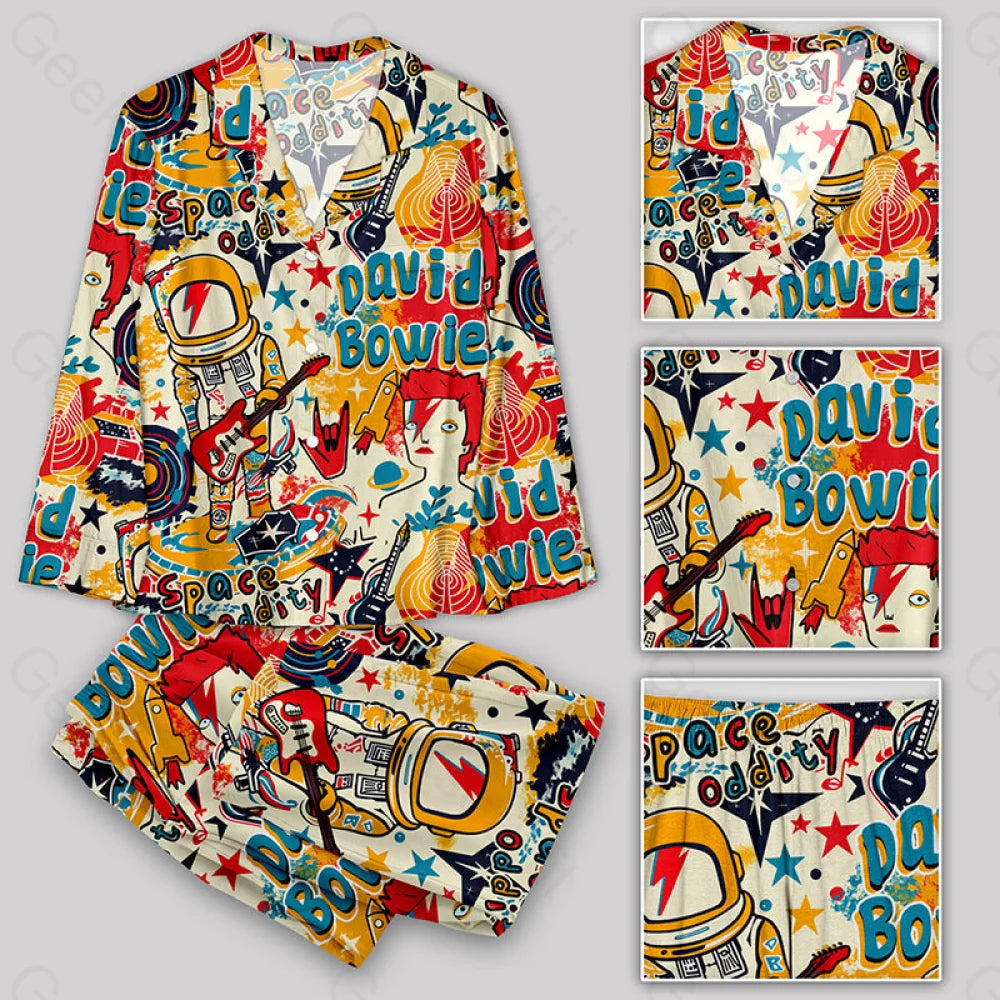 David Bowie Space Oddity Pajamas Set Yc