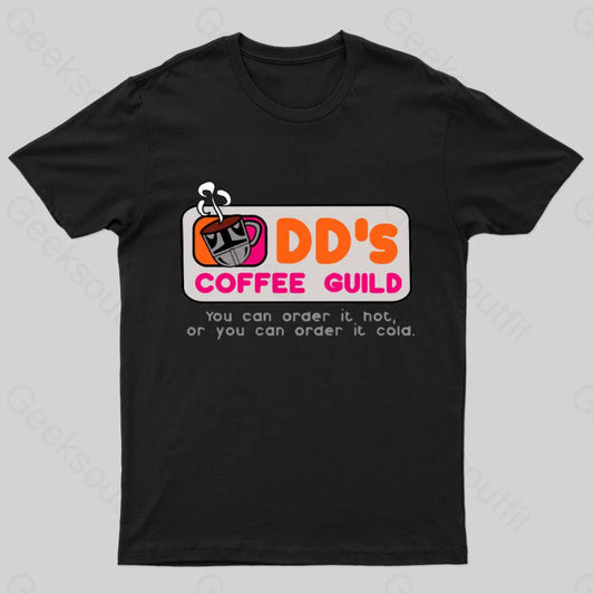 Dd’s Coffee Guild Geek T-Shirt Black / S