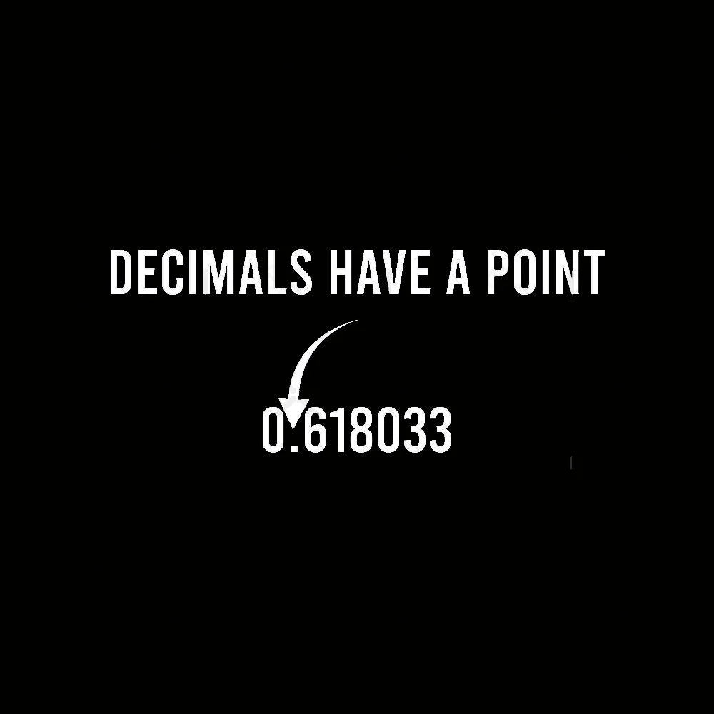 Decimals Have A Point Geek T-Shirt