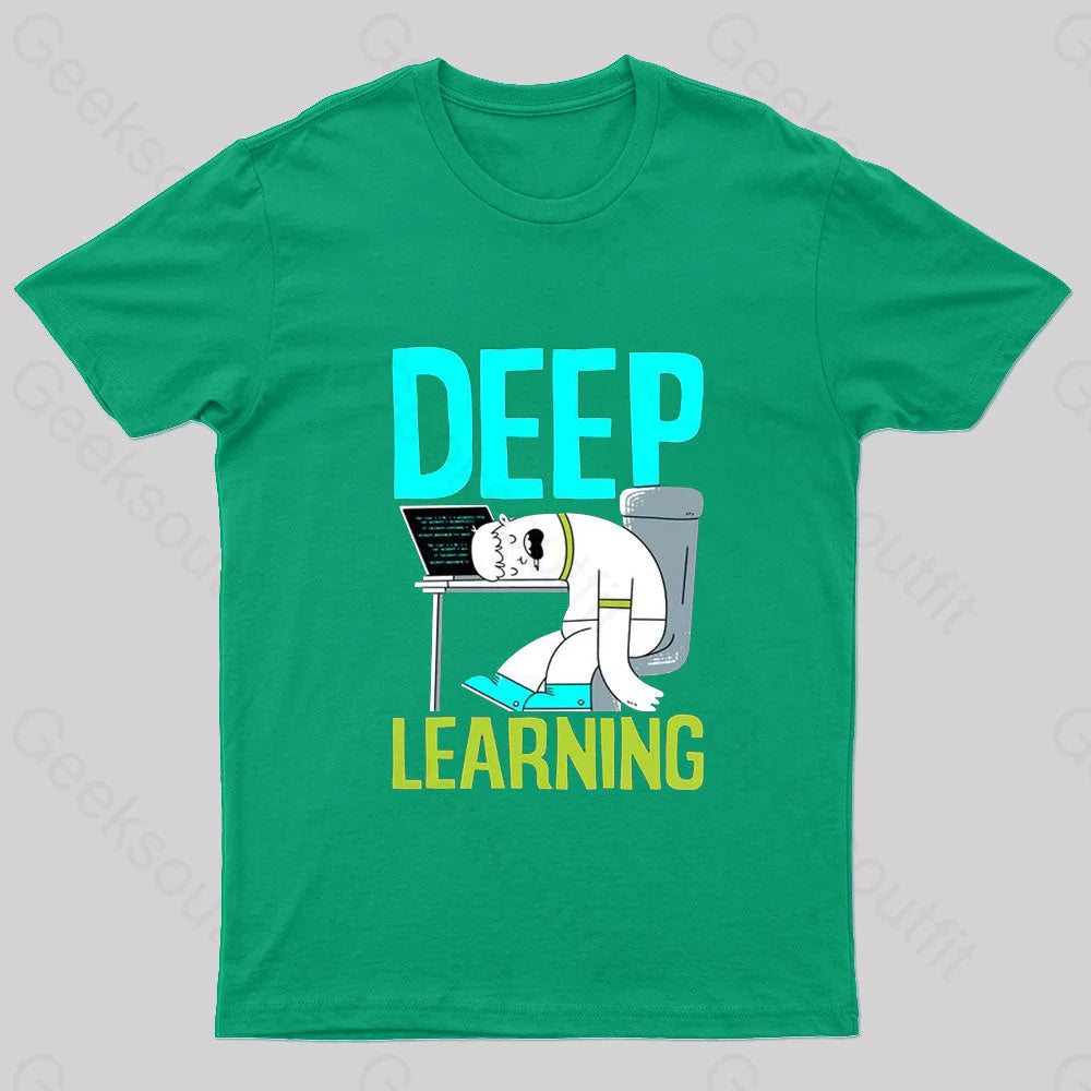 Deep Learning Nerd T-Shirt Green / S