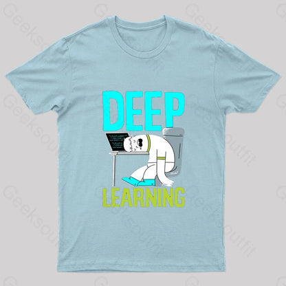 Deep Learning Nerd T-Shirt Light Blue / S