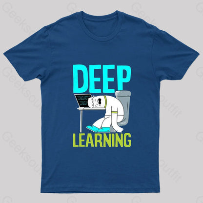 Deep Learning Nerd T-Shirt Navy / S