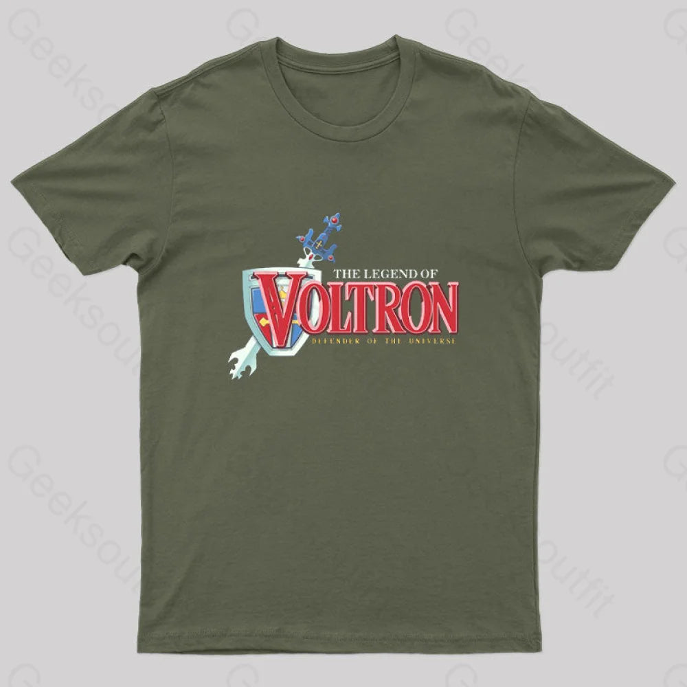 Defender Of The Universe Nerd T-Shirt Army Green / S