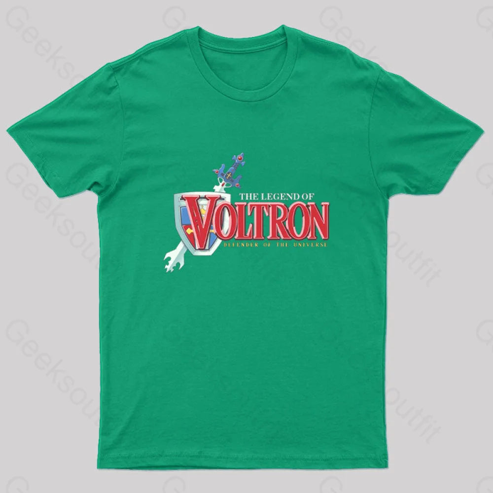 Defender Of The Universe Nerd T-Shirt Green / S