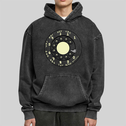 Rotary Dial Washed Hoodie