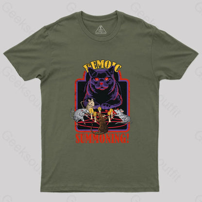 Demoic Summoning T-Shirt Army Green / S