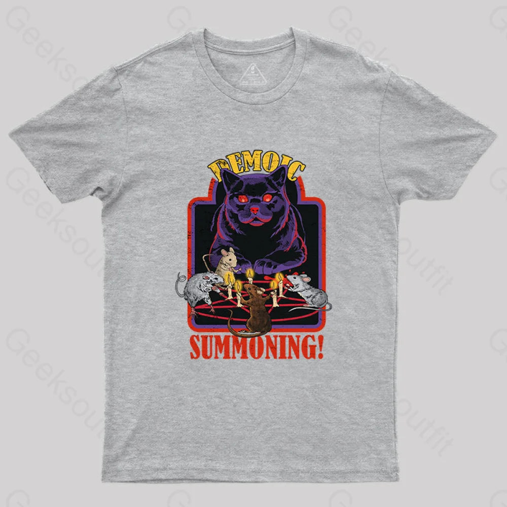 Demoic Summoning T-Shirt Grey / S