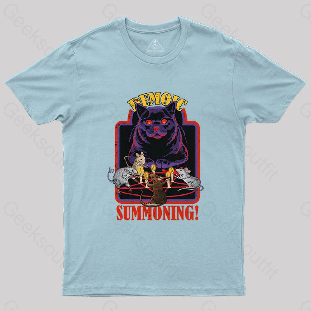 Demoic Summoning T-Shirt Light Blue / S