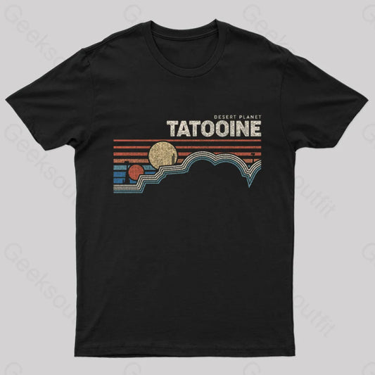 Desert Planet Tatooine Geek T-Shirt Black / S