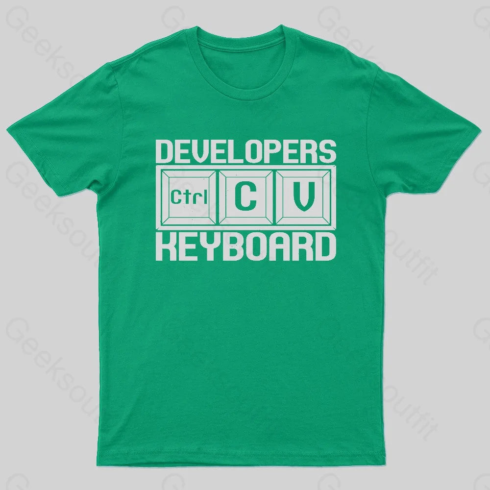 Developer Programmer Coder Nerd T-Shirt Green / S