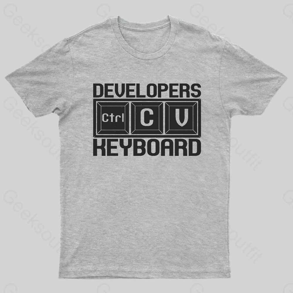 Developer Programmer Coder Nerd T-Shirt Grey / S