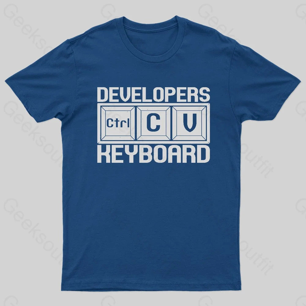 Developer Programmer Coder Nerd T-Shirt Navy / S