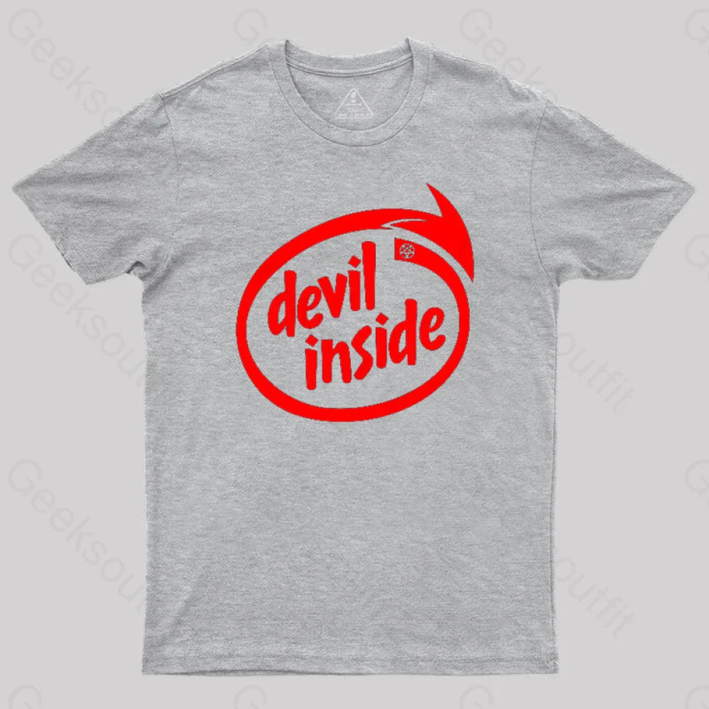 Devil Inside T-Shirt Grey / S