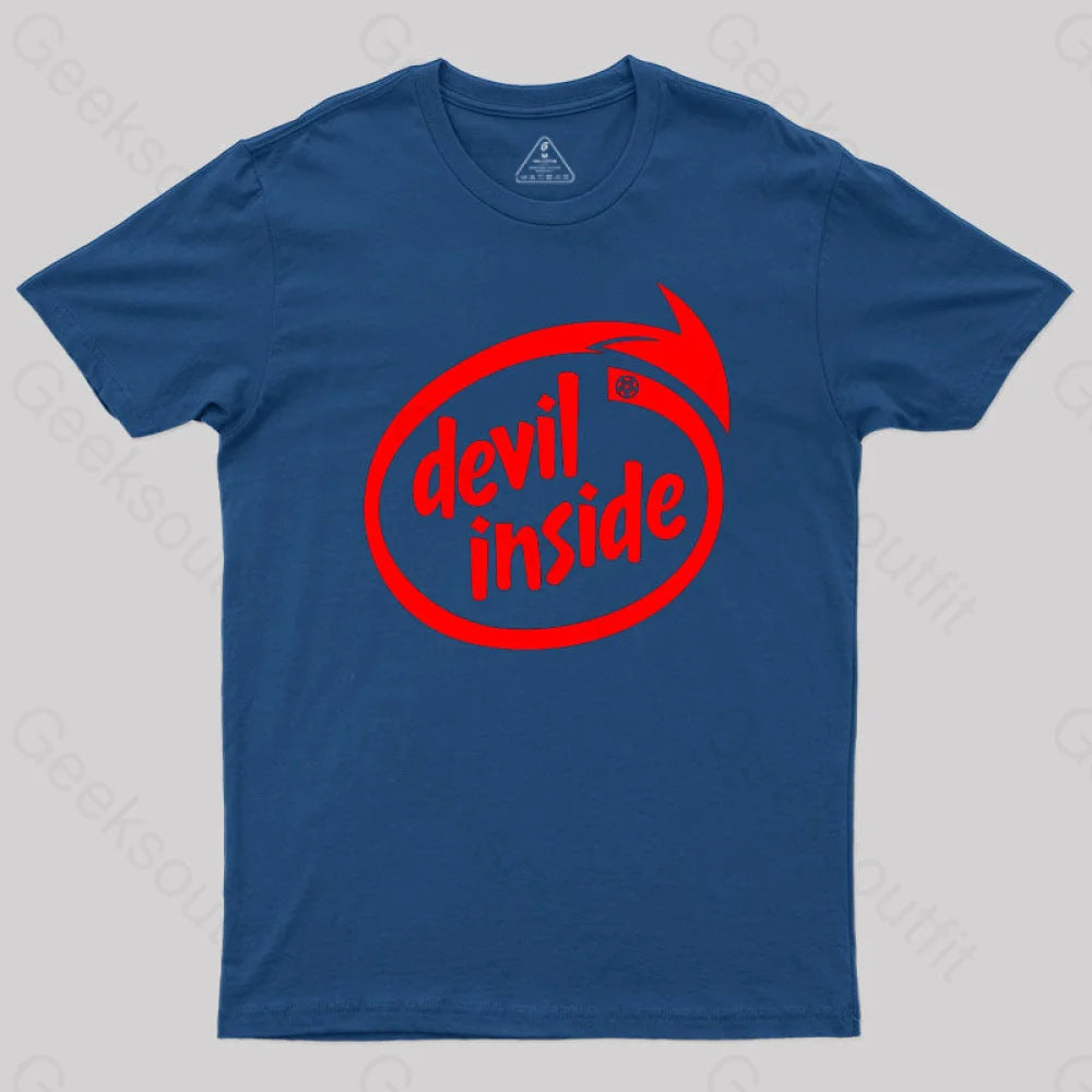 Devil Inside T-Shirt Navy / S