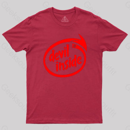 Devil Inside T-Shirt Red / S