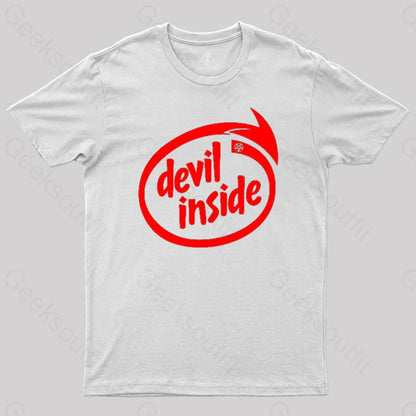 Devil Inside T-Shirt White / S