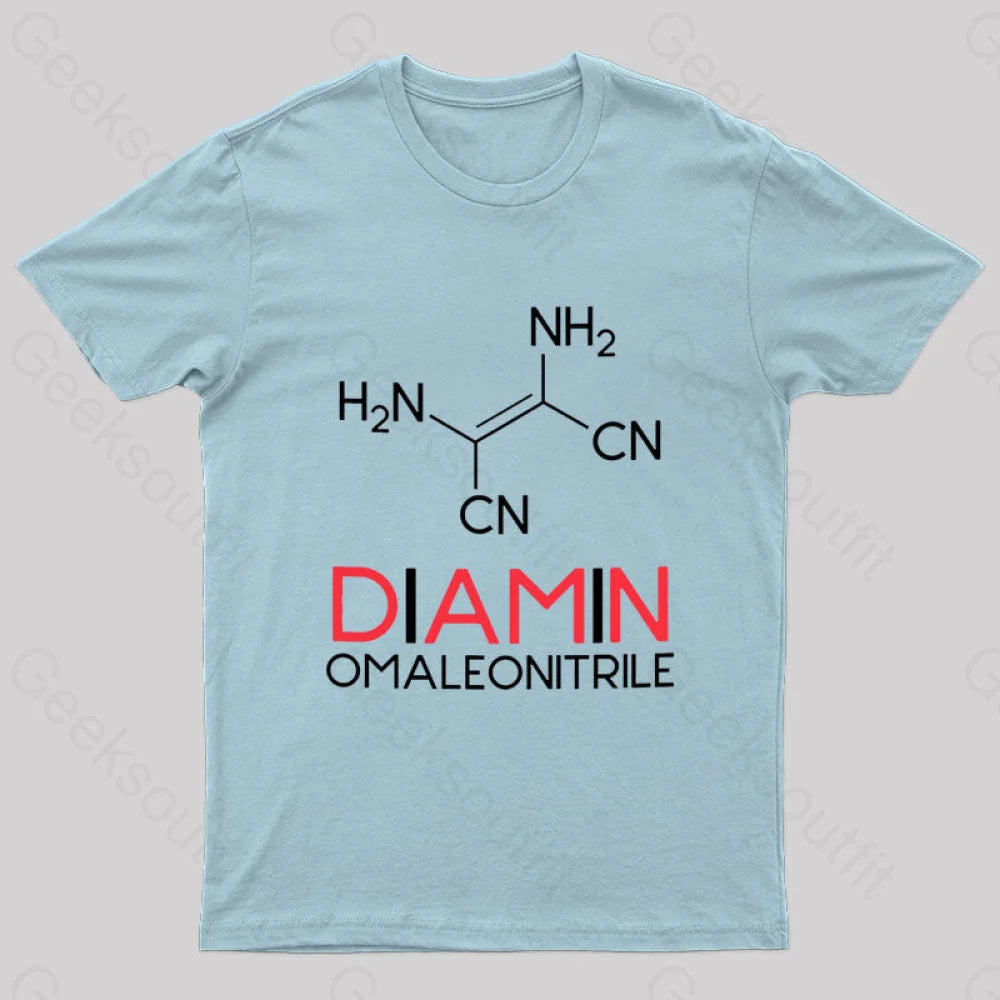 Diaminomaleonitrole Nerd T-Shirt Light Blue / S