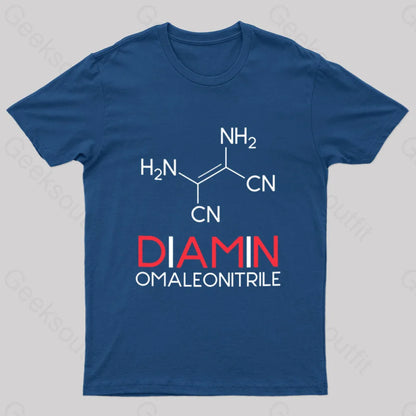 Diaminomaleonitrole Nerd T-Shirt Navy / S