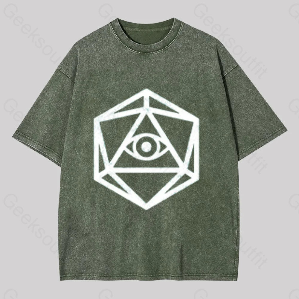 Die Of Providence Washed T-Shirt Army Green / S