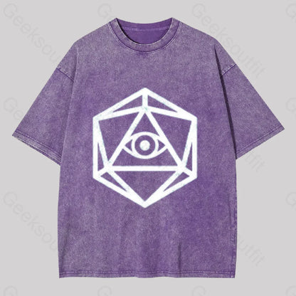 Die Of Providence Washed T-Shirt Purple / S