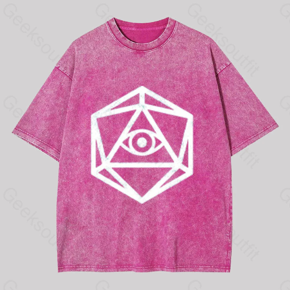 Die Of Providence Washed T-Shirt Rose Red / S