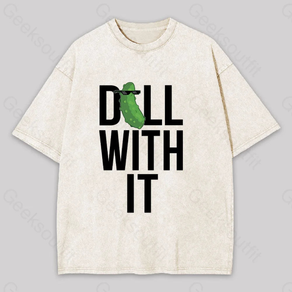 Dill With It Washed T-Shirt Apricot / S