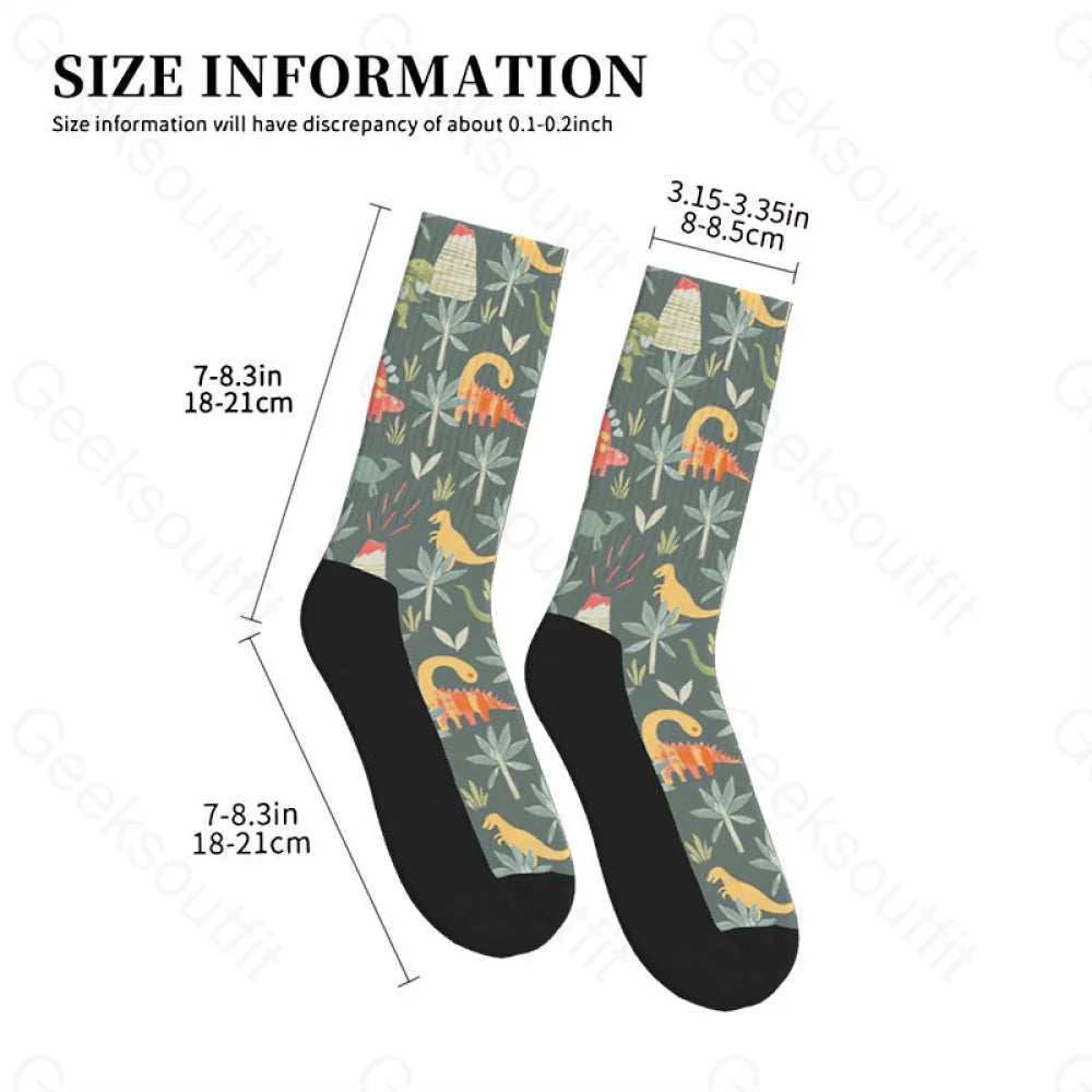 Dinosaur Primordial Forest Men’s Socks