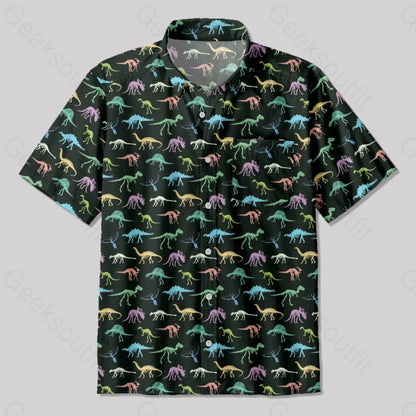 Dinosaur World Button Up Pocket Shirt