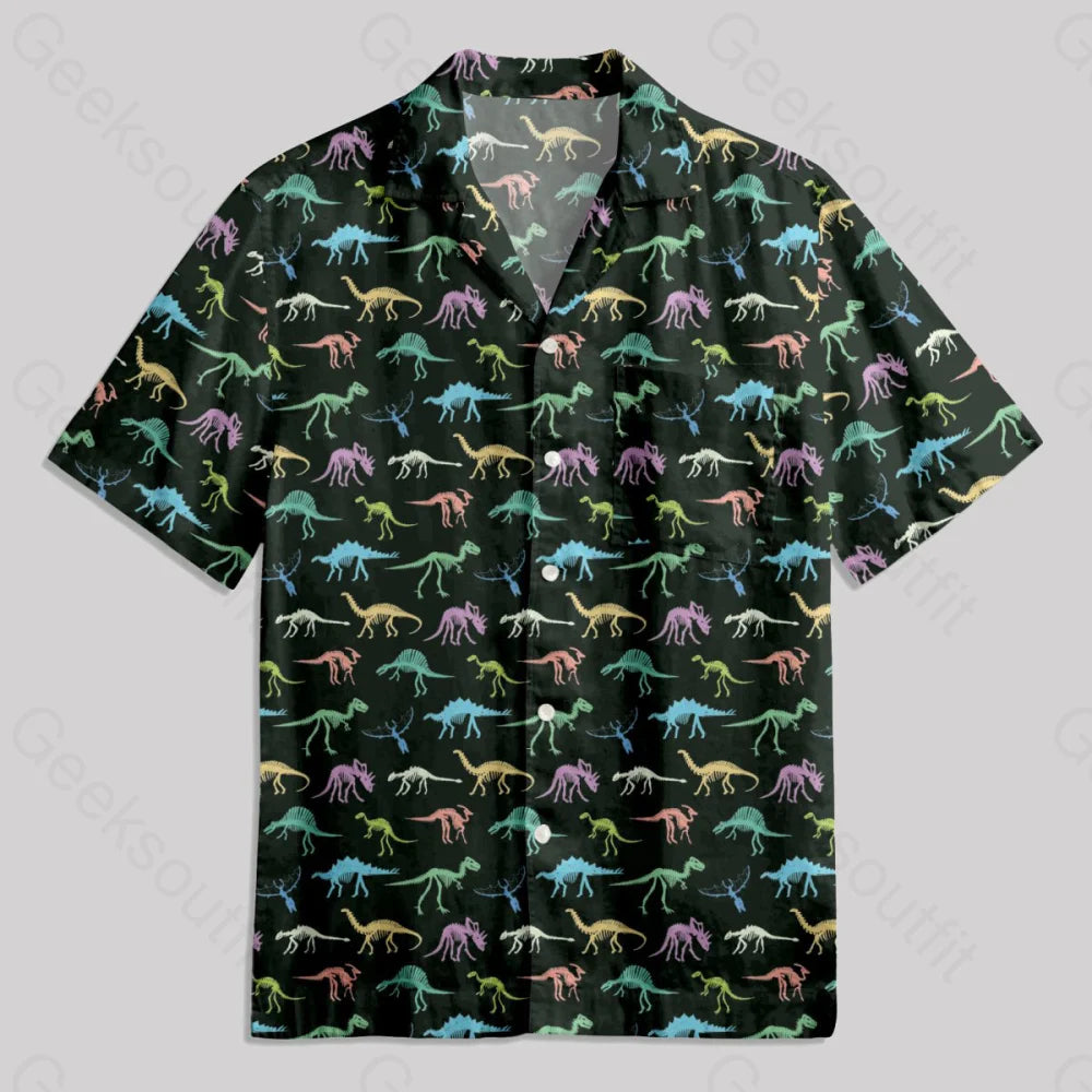 Dinosaur World Button Up Pocket Shirt