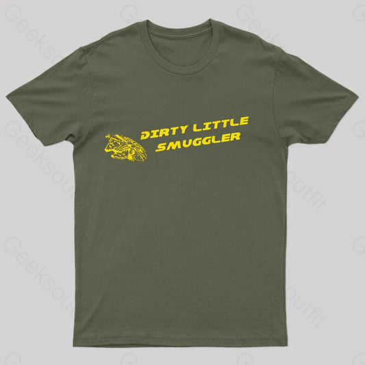 Dirty Little Smuggler Nerd T-Shirt Army Green / S