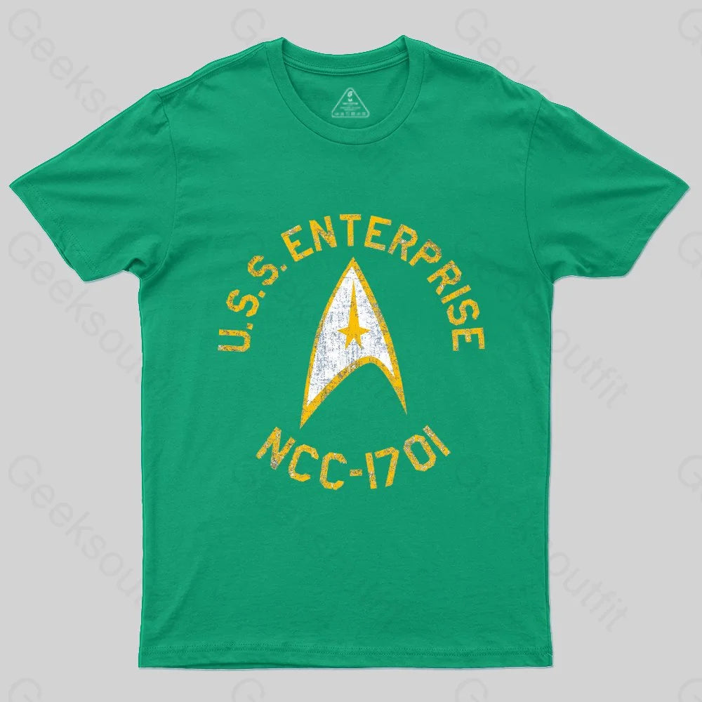 Distressed Star Trek Collegiate T-shirt - Geeksoutfit