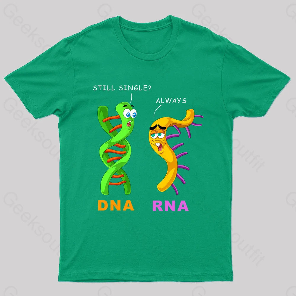 Dna & Rna Science Nerd T-Shirt Green / S